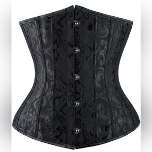 Charmian Women's Double Spiral Steel Boned Underbust Waist Cincher Corset - 3XL